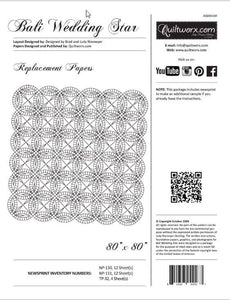 Bali Wedding Star Refill (80"x80")