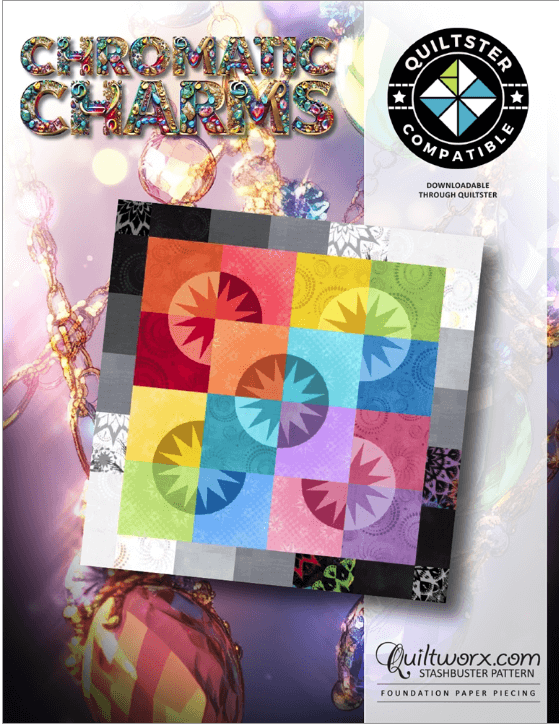 Fabric Kit & Pattern for Chromatic Charms – Papers & Thread Quilting