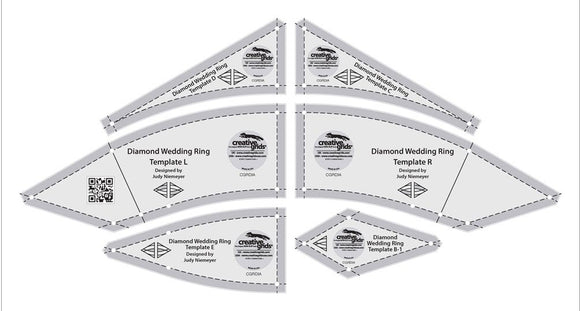 Creative Grids - Diamond Wedding Ring Templates (6 pcs)