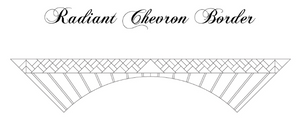 Radiant Chevron Border (70" Round to 80" Square)