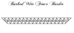 Barbed Wire Border (57" to 68")