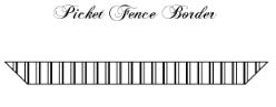 Picket Fence Border (57" to 68")