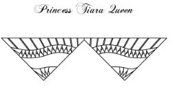 Princess Tiara Queen Border (68" to 99")