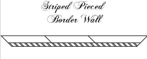 Striped Pieced  Border Wall (90" to 99")