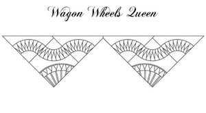 Wagon Wheels Queen Border (68" to 99")