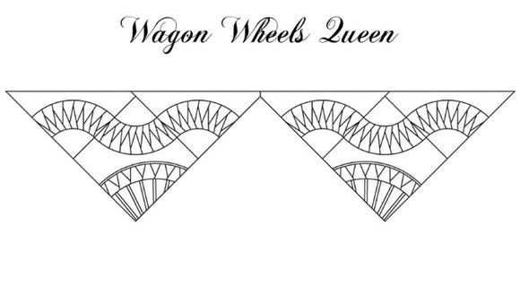 Wagon Wheels Queen Border (68